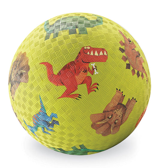 7 inch Playground Ball - Dinosaurs Green