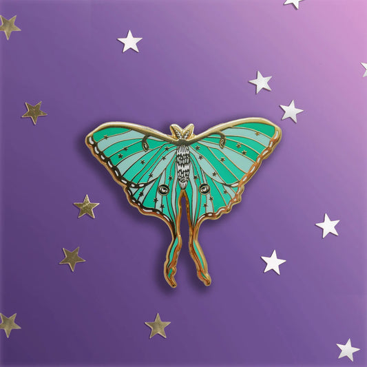 Luna Moth Enamel Pin