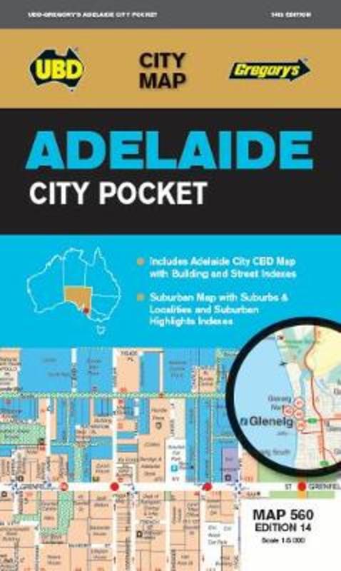 Adelaide City Pocket Map 560 14th ed