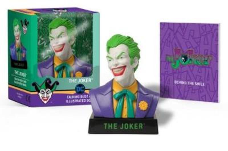 The Joker Talking Bust and Illustrated Book by Matthew K. Manning - 9780762494088