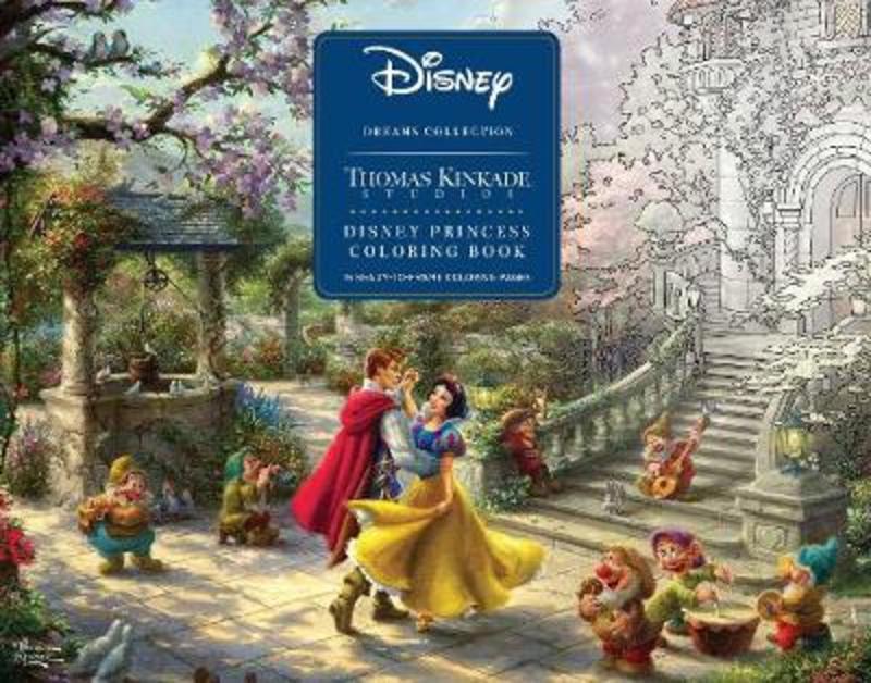 Disney Dreams Collection Thomas Kinkade Studios Disney Princess Coloring Poster by Thomas Kinkade - 9781449497071