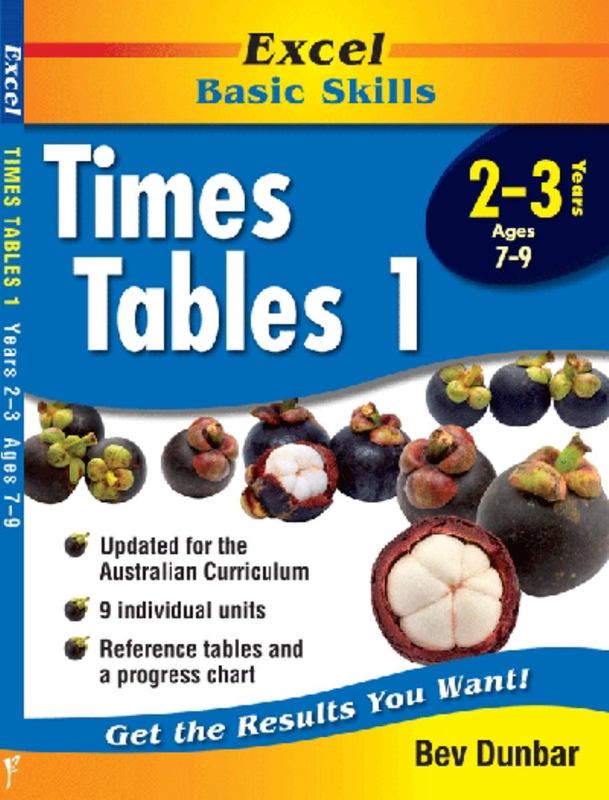 Excel Times Table 1 by Bev Dunbar - 9781740200295