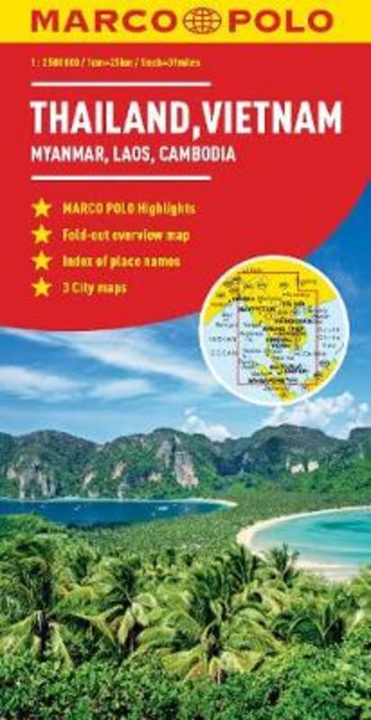 Thailand, Vietnam, Laos, Cambodia Marco Polo Map by Marco Polo - 9783829767453