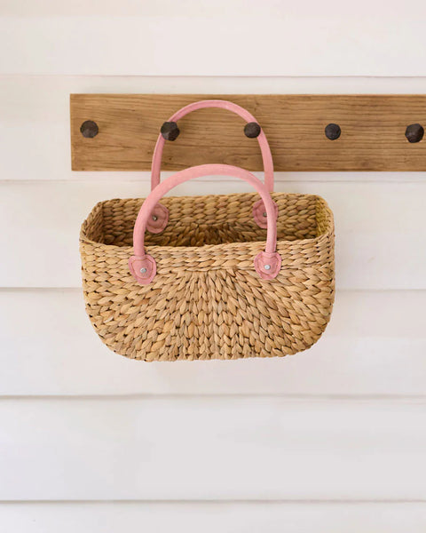 Large Harvest Basket - Rosie Pink Handle