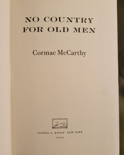 No Country for Old Men (First Edition)
