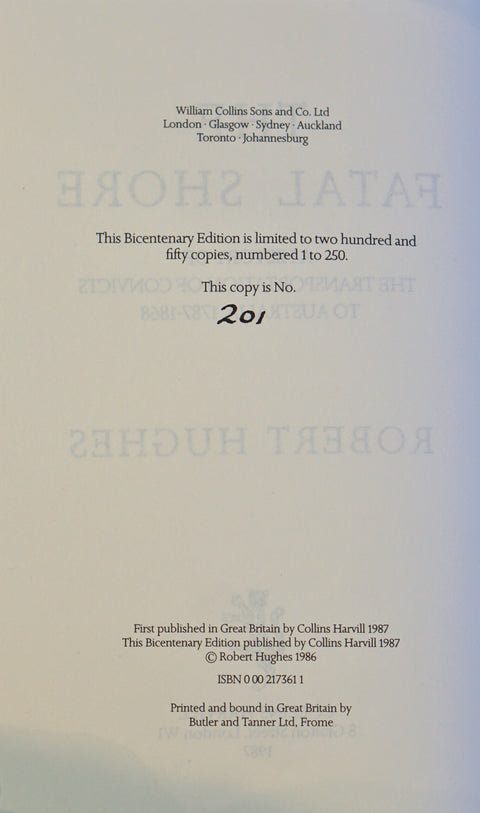 The Fatal Shore (Deluxe Signed Bicentenary Edition)