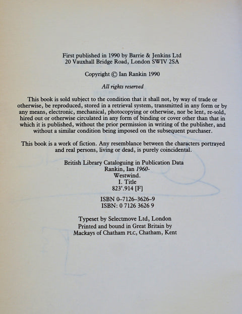 Westwind (Signed First Edition)