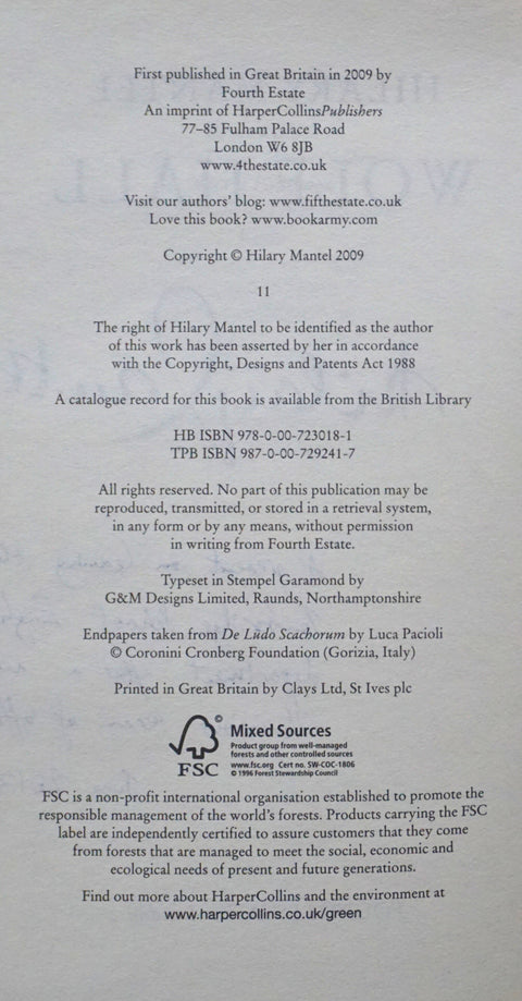 Wolf Hall (Signed Deluxe Edition)