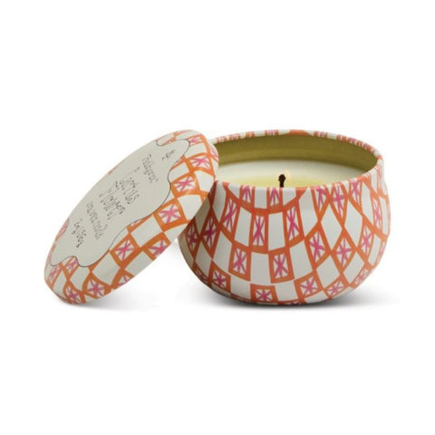 Cactus Flower Printed Tin Candle - Tulip