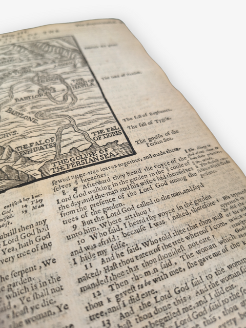 THE GENEVA BIBLE, or "Breeches" Bible, in two volumes, with the Scottish Metrical Psalter (c.1599 edition)