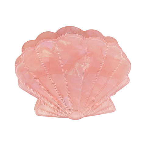 Pink Shell Hair Claw