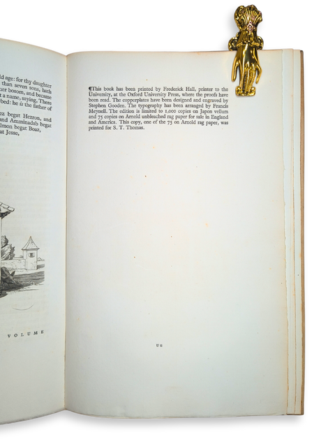The Holy Bible, with the Apocrypha, 5 volumes (Nonesuch Press Edition)