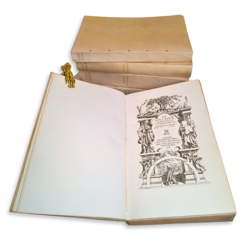 The Holy Bible, with the Apocrypha, 5 volumes (Nonesuch Press Edition)