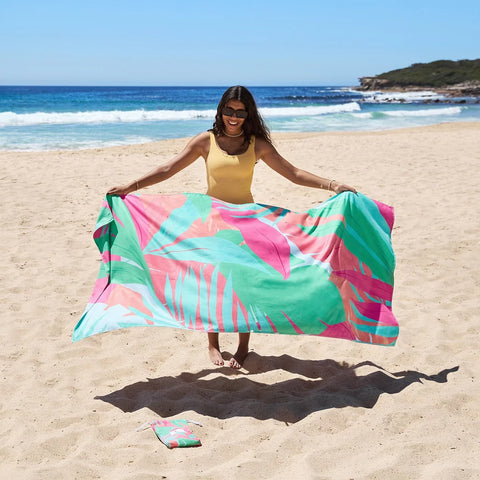 Hot Tropics Large Beach Towel