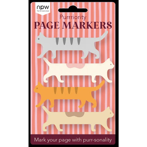 Cat Page Markers Set of 4