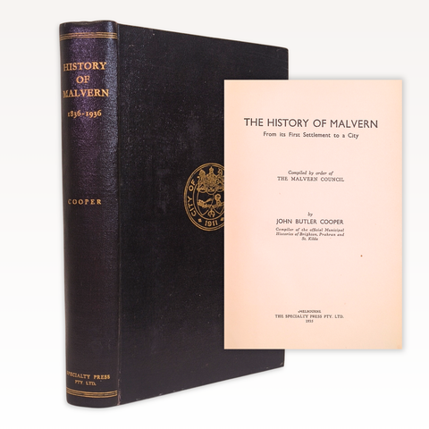 The History of Malvern: From its First Settlement to a City (First Edition)