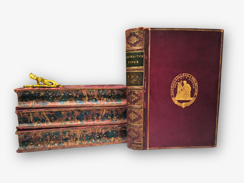 The Works of Oliver Goldsmith, 4 Volumes (First Edition, Prize Binding)