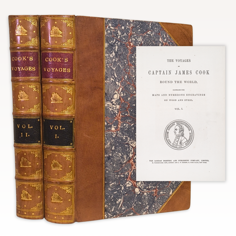 The Three Voyages of Captain Cook, Round the World (Victorian Edition)