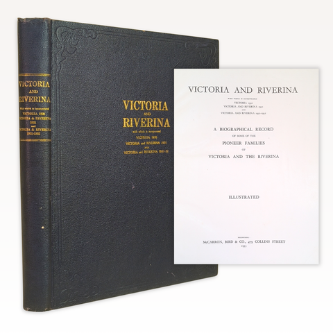 Victoria and Riverina (First Edition)