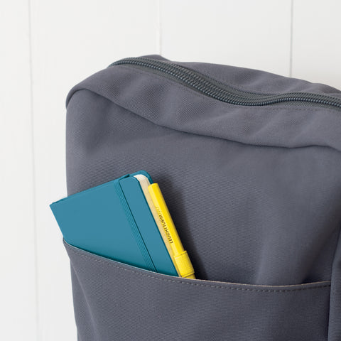 A6 Pocket Dotted Sage Hard Cover Notebook