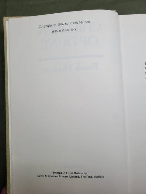 Children of Dune (First Edition)