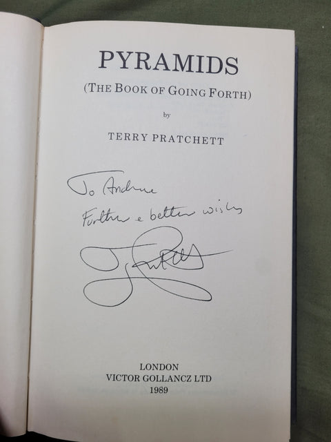 Pyramids: A Discworld Novel (Inscribed First Edition)
