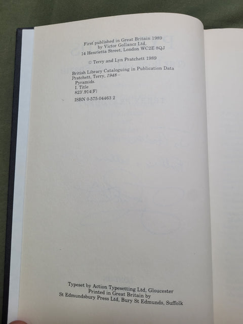 Pyramids: A Discworld Novel (Inscribed First Edition)