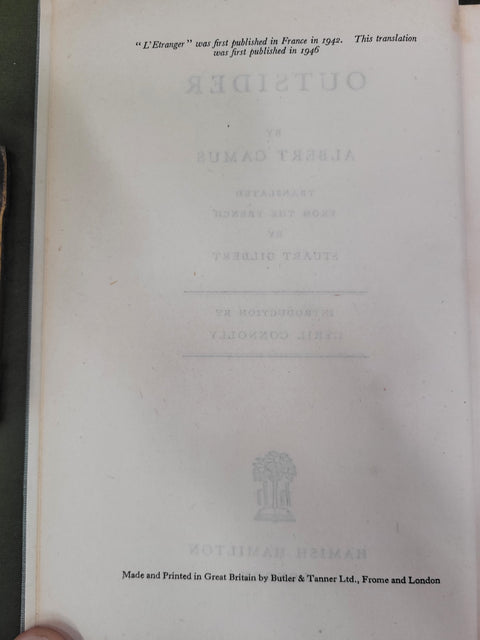 The Outsider (First Edition)