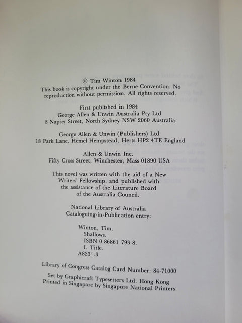 Shallows (First Edition)