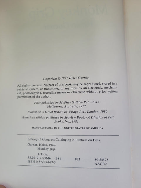 Monkey Grip (First Edition)