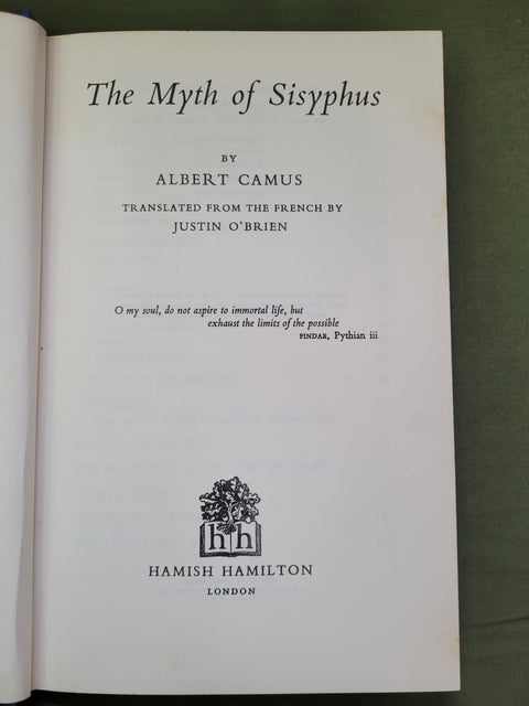 The Myth of Sisyphus: and Other Essays