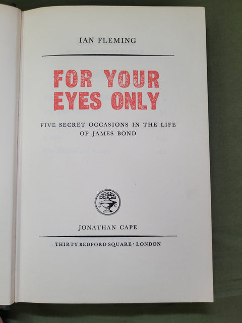 For Your Eyes Only