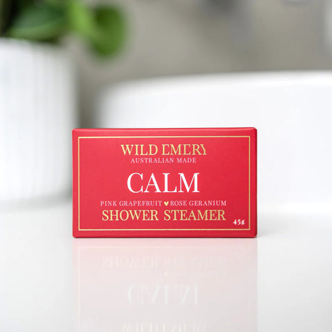 Calm Shower Steamer | Pink Grapefruit x Rose Geranium
