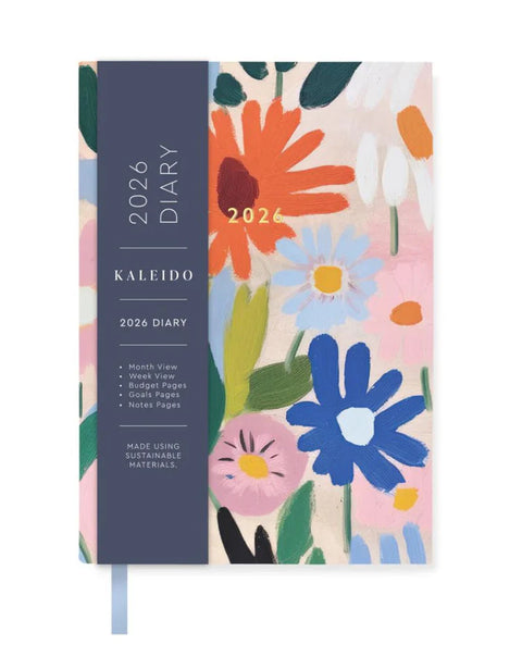Gouache Floral A6 Diary 2026