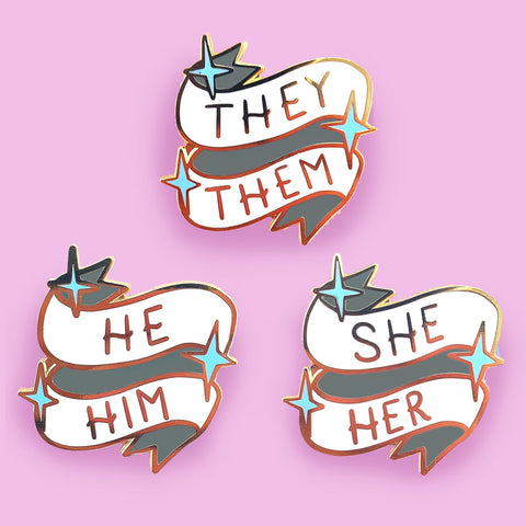 She/Her Pronoun Pin