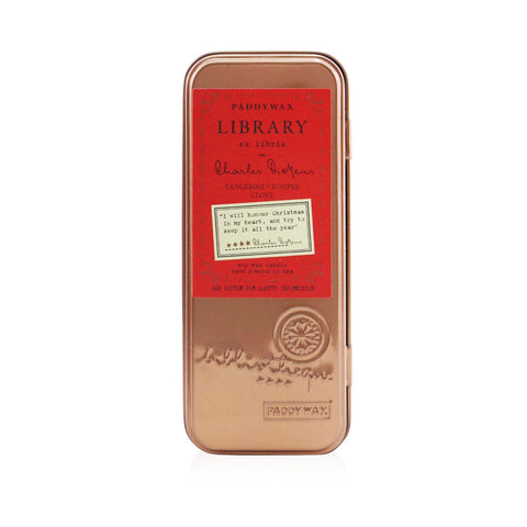 Dickens Library Travel Tin Candle