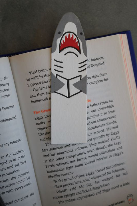 Shark Bookmark from Little Paper House Press - Harry Hartog gift idea