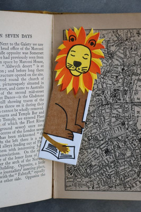 Lion Bookmark from Little Paper House Press - Harry Hartog gift idea