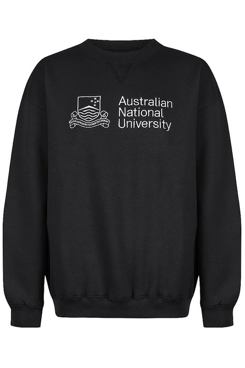 Black Crew Neck Unisex Sweater