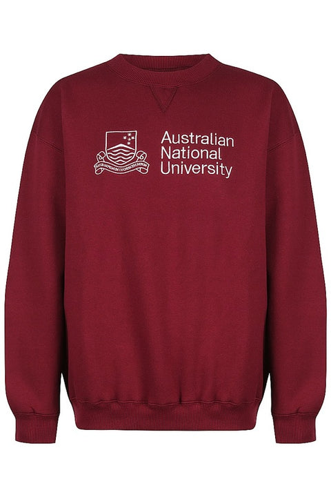 Maroon Crew Neck Unisex Sweater