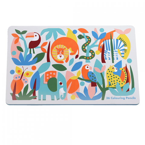 Tin 36 Colour Pencils Wild Wonders