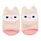 Pink Owl Pair of baby socks