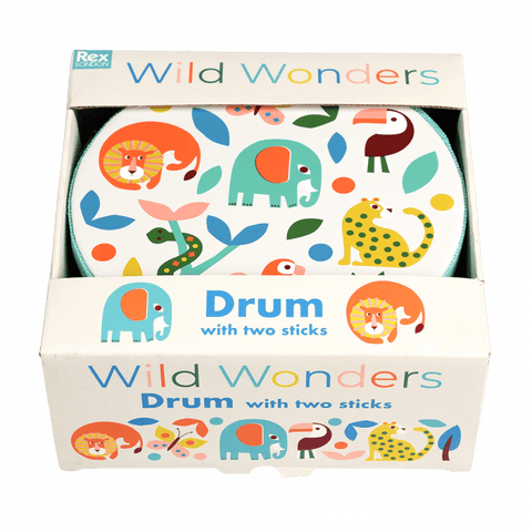 Drum with Drumsticks Wild Wonder