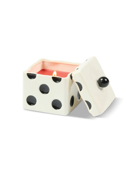 Lucky Dice 10oz Ceramic with Rigid Box - Tobacco Patchouli