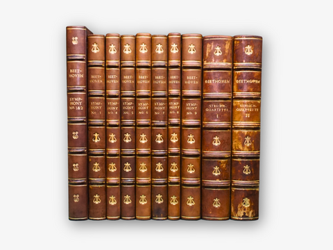 Beethoven's Symphonies 1-9 and string-quarter 1 & 2, 11 volumes.