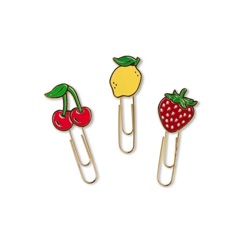 Fruit Paperclips - Set of 3