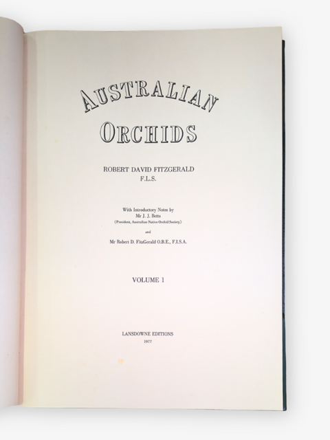 Australian Orchids, 2 volumes (Limited Facsimile Edition)