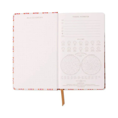 Orange Check Journal - Medium