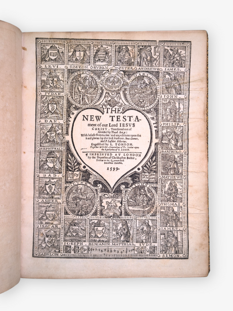 THE GENEVA BIBLE, or "Breeches" Bible, in two volumes, with the Scottish Metrical Psalter (c.1599 edition)