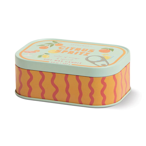 Orange Citrus Spritz Tin Candle - Bistro